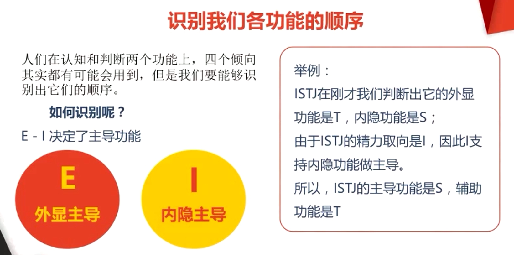 识别我们各功能的顺序