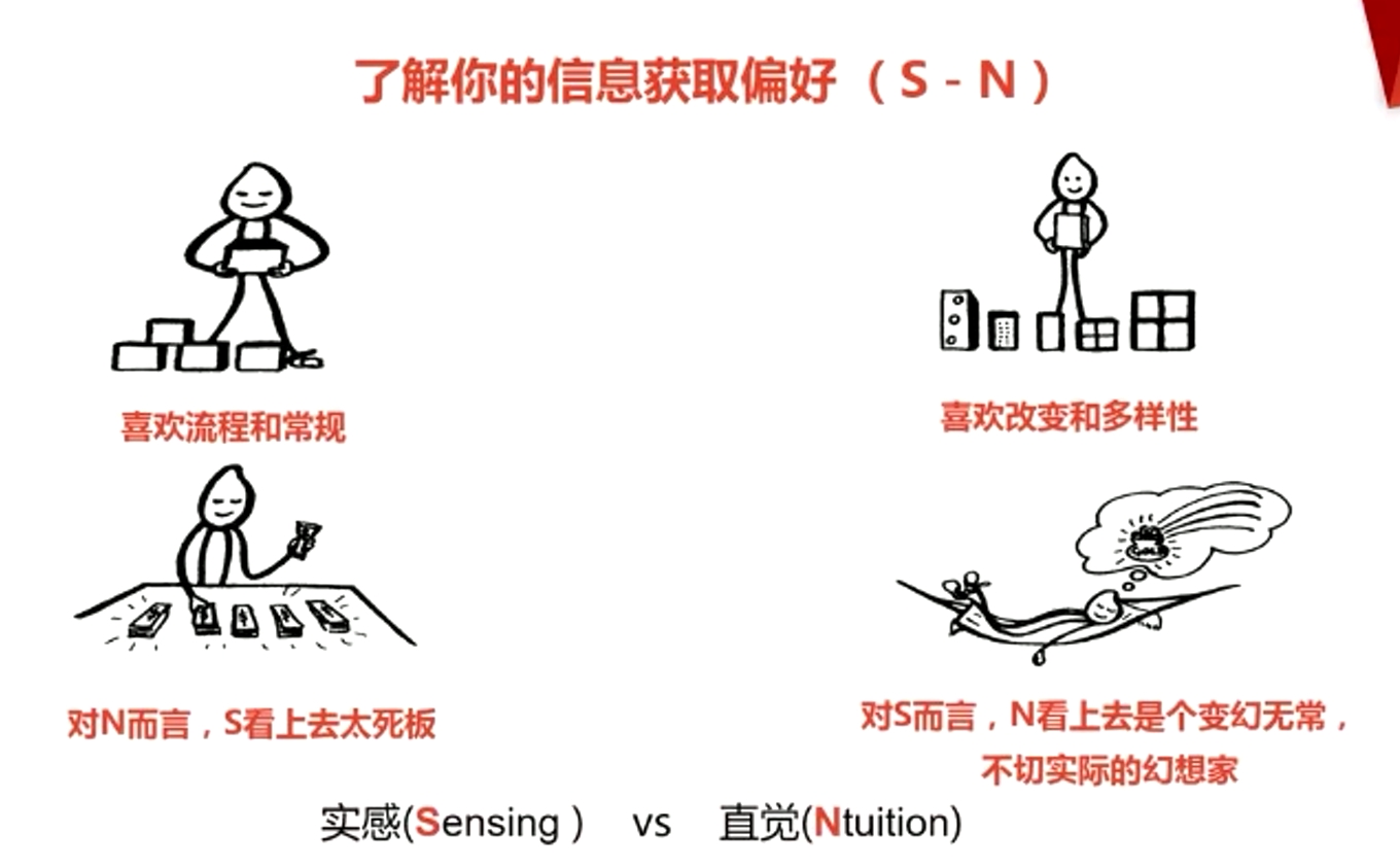 实感(Sensing)vs 直觉(Ntuition)
